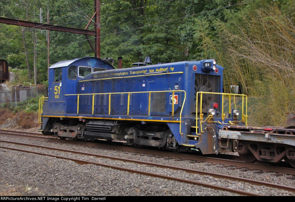 SPAX 51 on a work train.